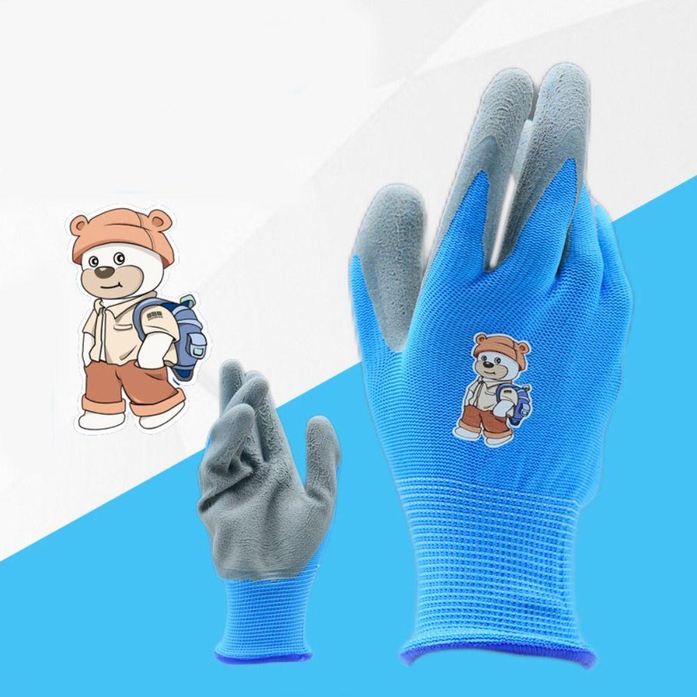 Durable Kids Gardening Glove Non-Slip Garden Glove Portable Work Gloves  Collect Seashells