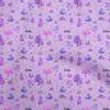 Cotton Poplin Dusty Purple Fabric Autumn Quilting Supplies Print Sewing Fabric By The Yard 42 Inch