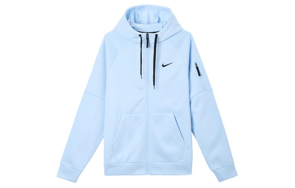 Nike Therma FIT Flyknit Fleece Lined Solid Color Raglan Long Sleeved S