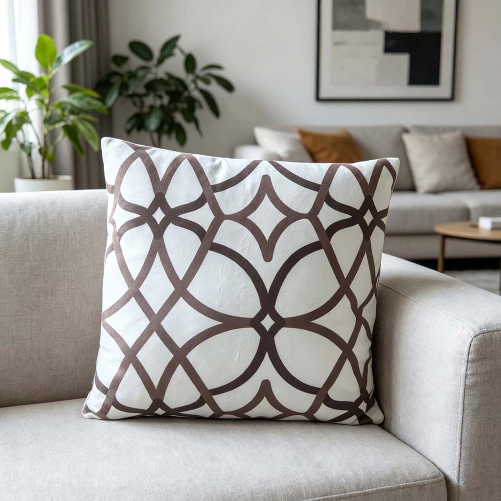 Modern Farmhouse Square Cushion Covers Soft Decorative Throw Pillow Covers