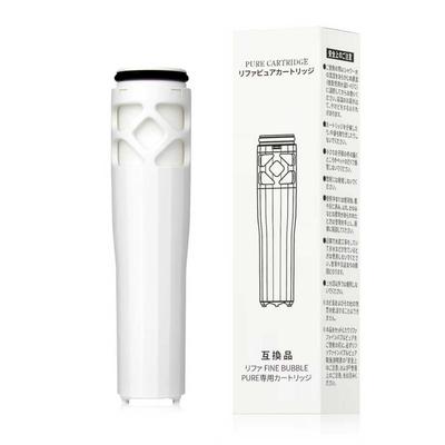 Фильтр-картридж для душевой лейки, совместимый с ReFa Fine Bubble Pure High, для хлорированной воды, 1 картридж. Совместимый продукт для душевых леек.