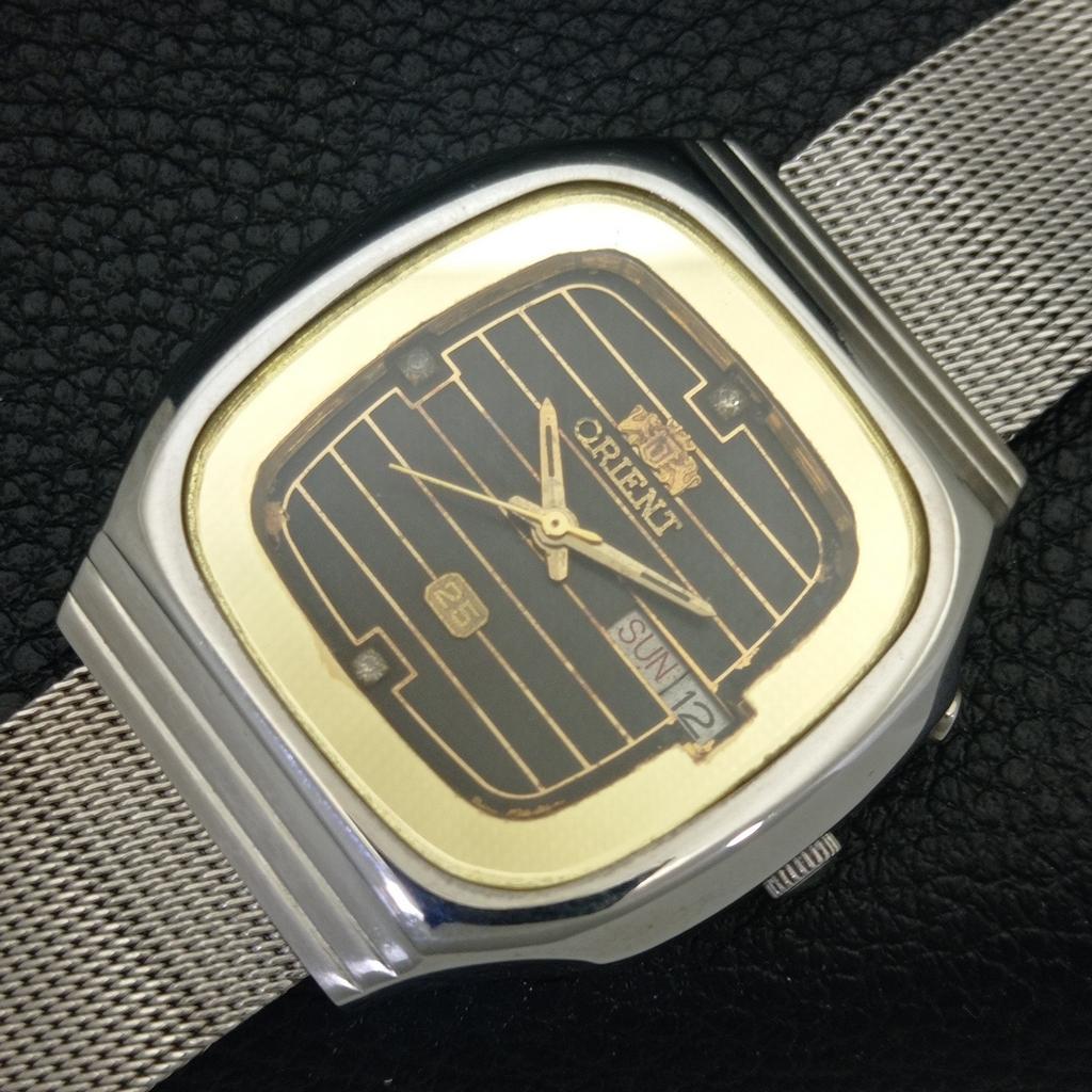 Orient АВТОМАТИЧЕСКИЕ ВИНТАЖНЫЕ ЯПОНСКИЕ ЧАСЫ 46941 МУЖСКИЕ ОРИГИНАЛЬНЫЙ ЦИФЕРБЛАТ a703390-1 R213b-a703390
