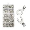 200/320Pcs 10 In 1 Terminals Non-Insulated Ring Fork U-Type Brass Terminals Assortment Kit Cable Wire Connector Crimp Spade