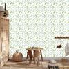 Watercolor forest plants wallpaper for living room and bedroom 50x1000
