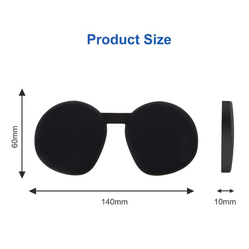 Shock-resistant VR Silicone Protective Cover Lens Cover for PS VR2 Headset Glasses Lens Cover VR Dustproof Sleeves
