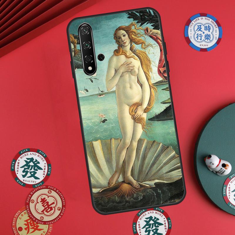 Художественные картины Рождение Венеры Для Huawei Nova 11i 8i 12i 12s 9 10 SE Y60 Y70 Y90 Y72 Y73 Y61 Y91 P60 Pro P30 P40 Lite Чехол