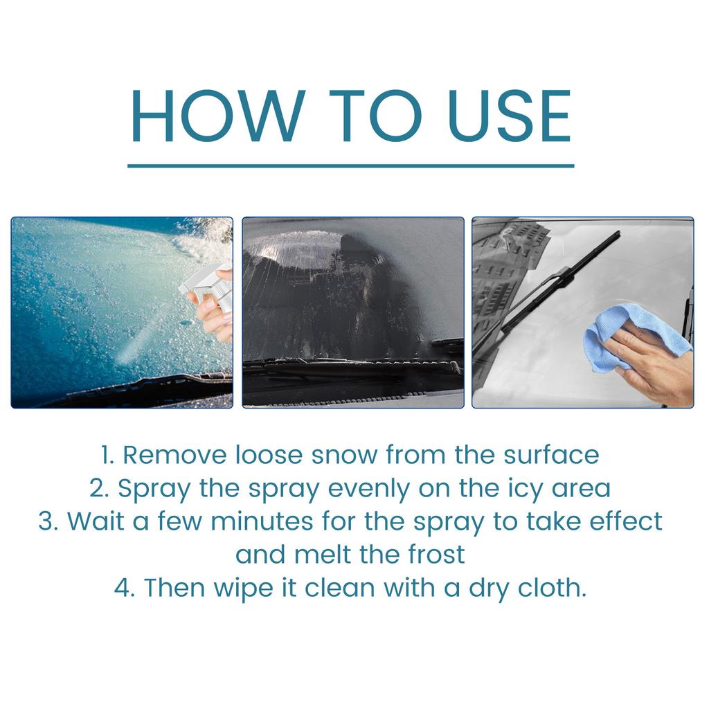 Противообледенительный агент Rayhong для автомобильных окон. Специальный противообледенительный агент для стекол. Удобный и простой в использовании. Противообледенительный и противообледенительный агент.