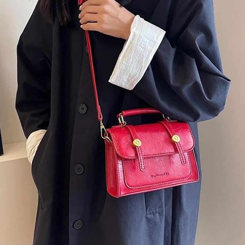 2024 New Trendy Textured Retro Bags for Women, Popular and Versatile Crossbody Bags, Fashionable and Stylish Small Square Bags