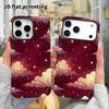 Phone Case: 2D flat design suitable for iPhone 18 17 16 15 14 13 Pro film protective case, couple style, galaxy cloud sea, Christmas and Halloween gif