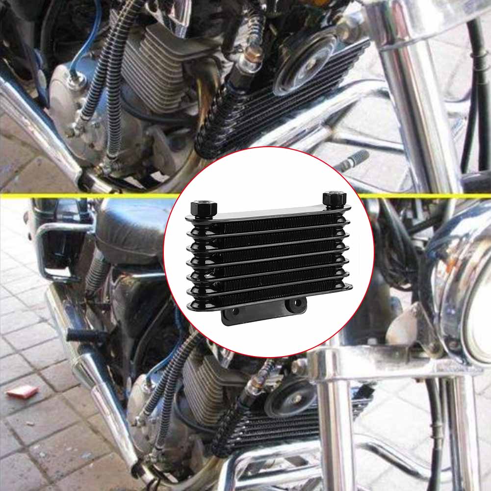 Универсальный 7-рядный радиатор охлаждения моторного масла для мотоцикла 125 250 куб.см, внедорожника, квадроцикла