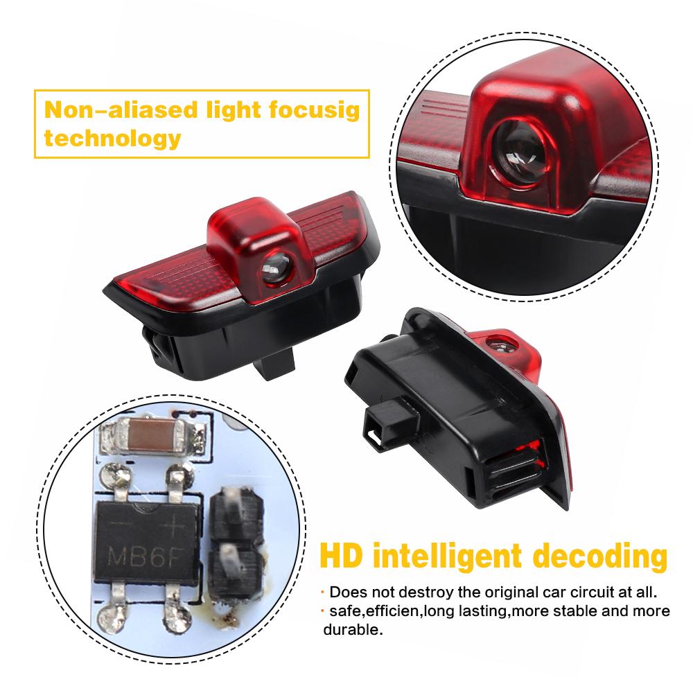 New LED Car Door Welcome Warning Ghost Shadow Light Accessories For Mercedes Benz W204 C CLASS C200 C260 C280 C230 2008 - 2013 AS1