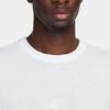 Nike Спортивная одежда Premium Essentials с вышитым логотипом, ребристым круглым вырезом, коротким рукавом, мужские топы, белые DO7392-101
