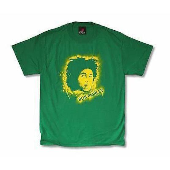 y2k Vintage Bob Marley Tee - Spray Paint Zion Rootswear -2XL