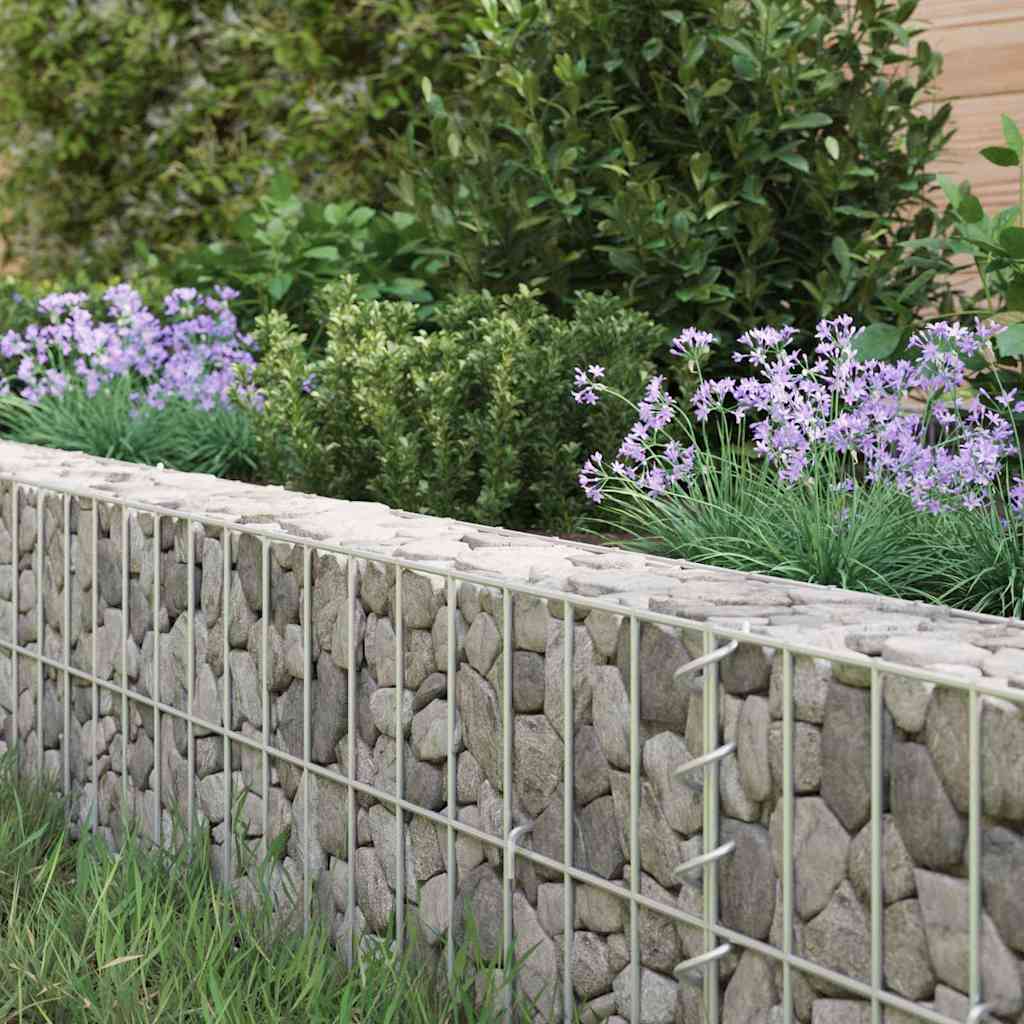 Vidaxl Podwyższona Donica Gabionowa, Galwanizowana Stal, 300X100X20 Cm