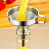 Stainless Steel Funnel Kitchen Oil Liquid Funnel Metal Funnel with Detachable Filter Wide Mouth Funnel for Kitchen Tool