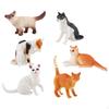 Animal Model Simulation Cat Toy Lifelike Collectibles Portable Ornament Figurine for Lawn Bedroom