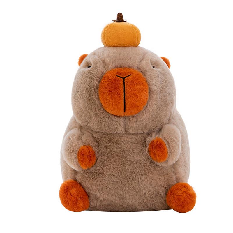 Cartoon Capybara Persimmon Plush Doll Childrens Birthday Gift Decoration Home