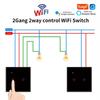 EU TUYA WiFi Smart Touch Switch 1/2/3/4 Gang 100-240V Smart Life Wall Button Smart Light Switches for Home