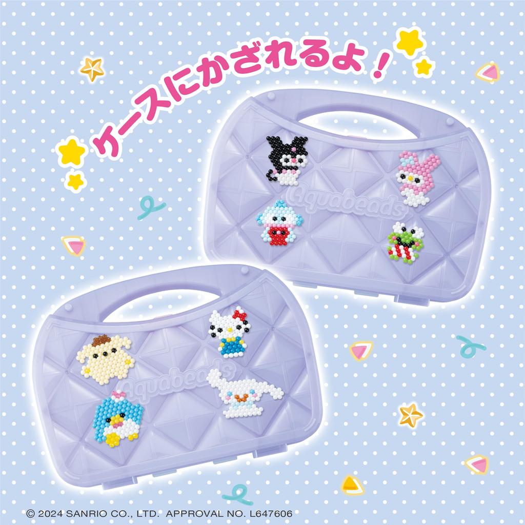 Набор «Все в одном» Aquabeads с персонажами [Набор с персонажами Sanrio] AQ-S102 Сертифицировано знаком ST Для детей от 6 лет Игрушка Соединяется водой Игрушка Aquabeads Epoch