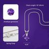 Women Pendant S925 Sterling Silver 6 *6mm Natural Topaz Stone Pendant Jewelry Wholesale Female Amethyst Necklace Pendant