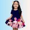 KPop Demon Hunters Printed Children T Shirt Dresses  Girls Casual Dress Kids Cute Kitty Clothes for 1-10Y Summer Comfy
