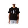 Logo Print Short Sleeve Crew Neck T-Shirt Men Tops Black J30J327483-BEH