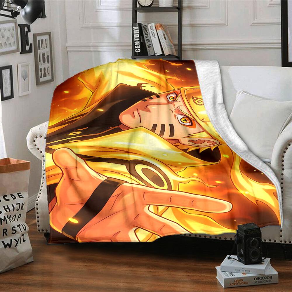 Naruto Blanket Ultra-Soft Suitable for Livingroom Bedding Office Four Seasons Multipurpose Warmthful Decor Gift for Travel Home Birthdays