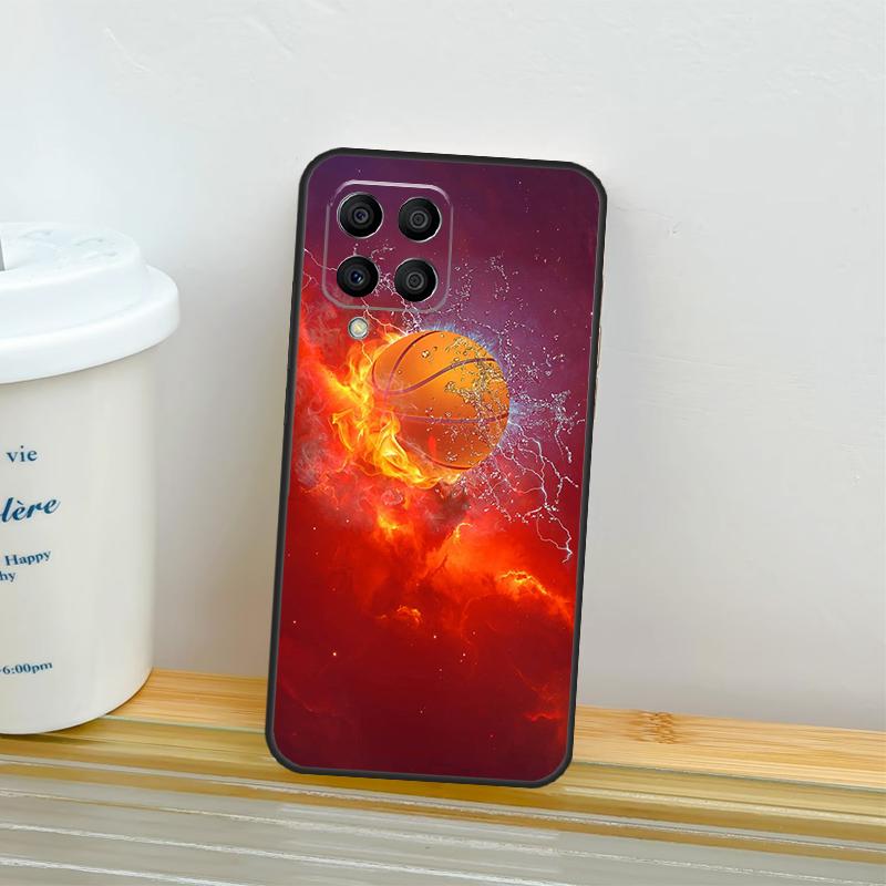 Basketball On Fire Case For Samsung Galaxy M52 M32 M12 M16 M14 M54 M13 M33 M53 M56 M36 M31 M11 M35 M55 M15 M06