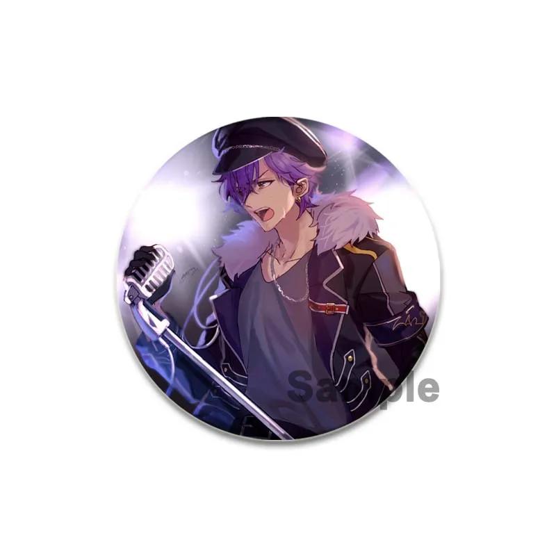 32/44/58mm Ensemble Stars Idol Brooch Round Cartoon Cosplay Badge Adonis Otogari Icons Lapel Pins for Backpack Gift Accessory