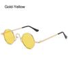 Punk Circle Shades Colorful Eyewear Small Round Sunglasses  for Party/Beach/Travel/Streetwear