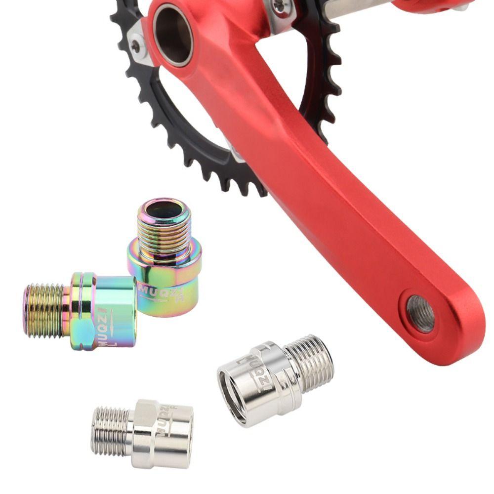 1 Pair Alloy Pedal Extender 9/16 Wear Resistant Bike Pedal Axle Extenders Stable 16MM Bike Pedals Adapters Bolt Road Bicycle