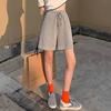 Спортивные шорты женские летние большие размеры свободные прямые с высокой талией тонкие повседневные широкие брюки с пятью точками шорты для бега для женщин