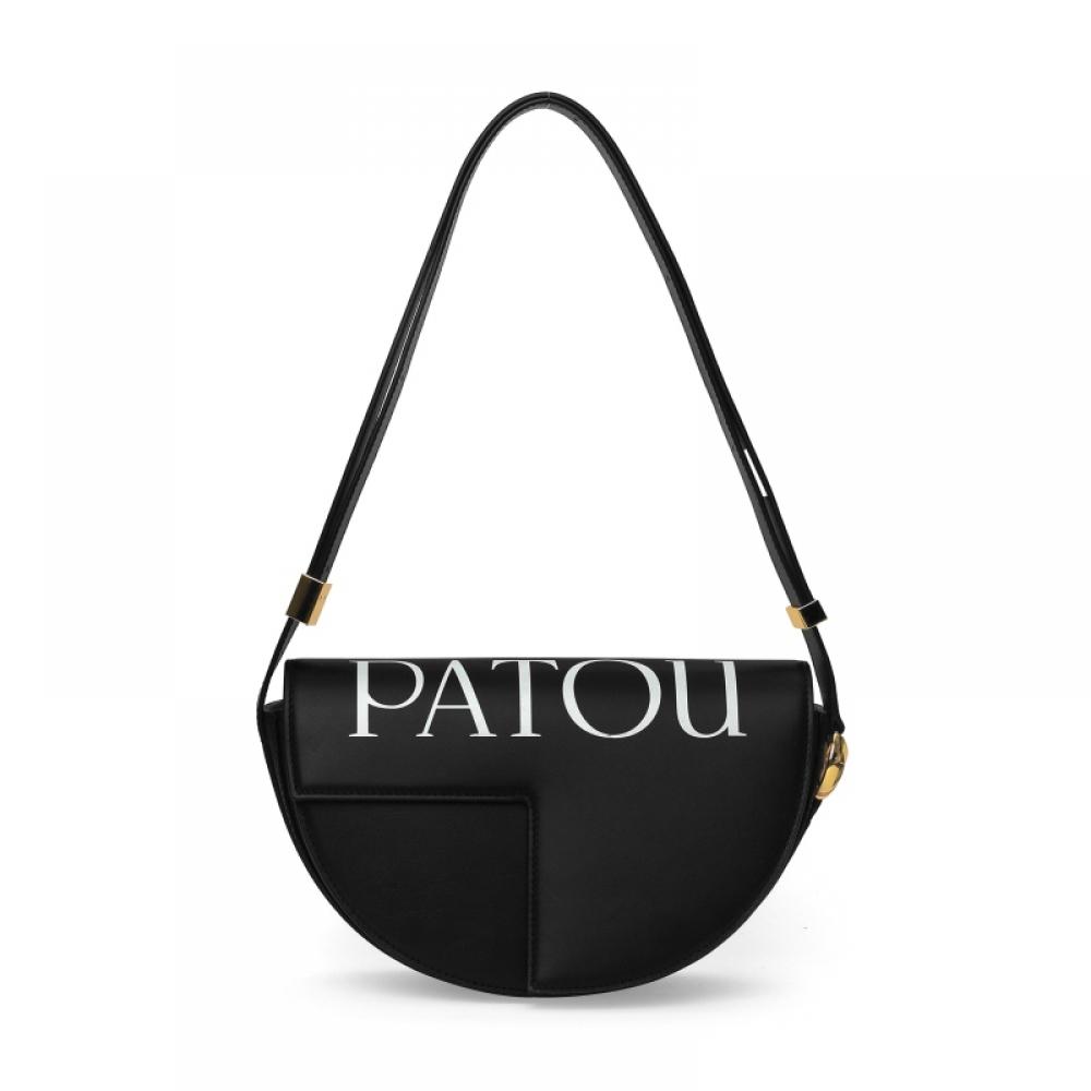 Patou Ba001 5000 900b  Ba0015000900b  Le Patou Logo Calfskin Crossbody Bag