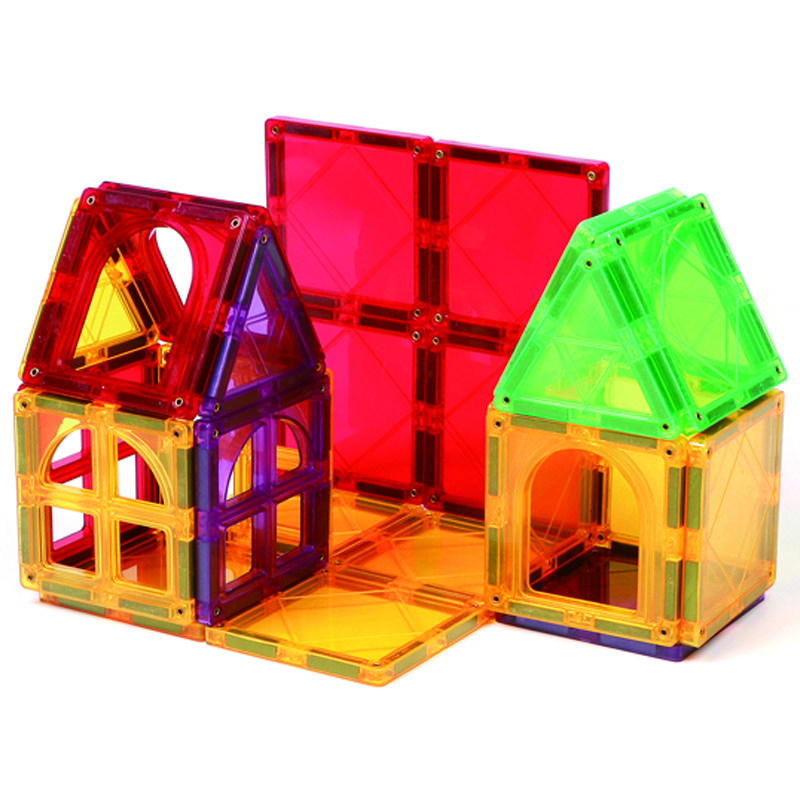 32Pcs Big Size Montessori Educational Toys Magnetic Building Blocks Construction Set Magnetic Tiles for Kids Toddlers Baby Gift
