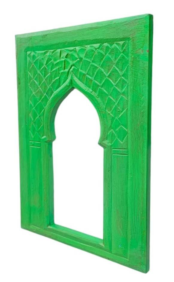 Hand Painted Mehrab Jharokha: Vintage Miniature Window Frame