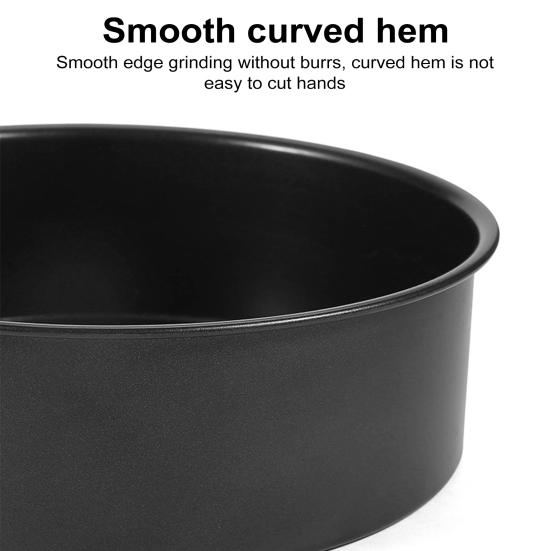 8-дюймовая форма для торта из углеродистой стали с антипригарным покрытием, пищевая, легкосъемная, шифоновая форма для выпечки тортов, которую можно мыть в посудомоечной машине, круглая форма для торта, кухонные гаджеты