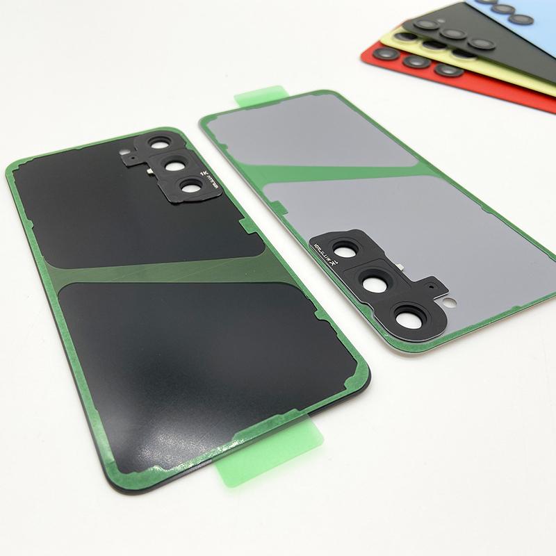 НОВИНКА Для Samsung Galaxy S23 Задняя крышка Стекло Задняя панель Корпус Замена аккумулятора Для Galaxy S23 S 23 С объективом