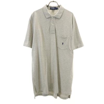 Polo by Ralph Lauren Рубашка-поло с коротким рукавом L серая Олененок Мужская Б/У