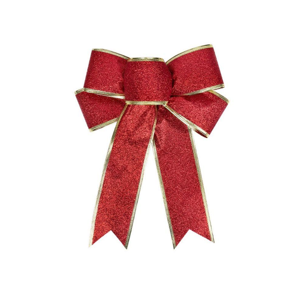 Large Christmas Tree Bows 25cm Red Bows Cute Wreaths Xmas Decor