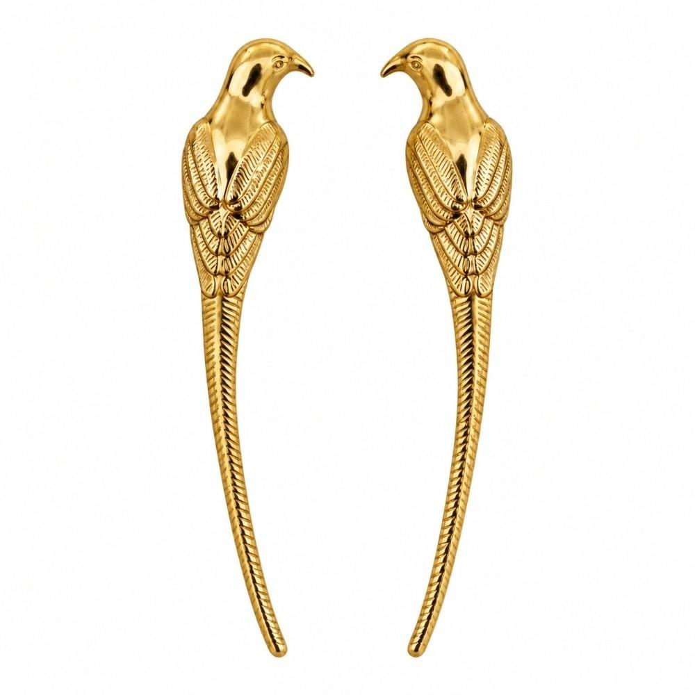 Magpie Shaped Drawer Knob Vintage Furniture Door Handle Bird Cabinet Pull Handle For Shoe Cabinet