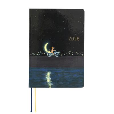 Hobonichi Techo 2025 HON Хироко Мун Страница доставки по Кубота/Кресент [A6/1 день/Январь/Начало с понедельника]