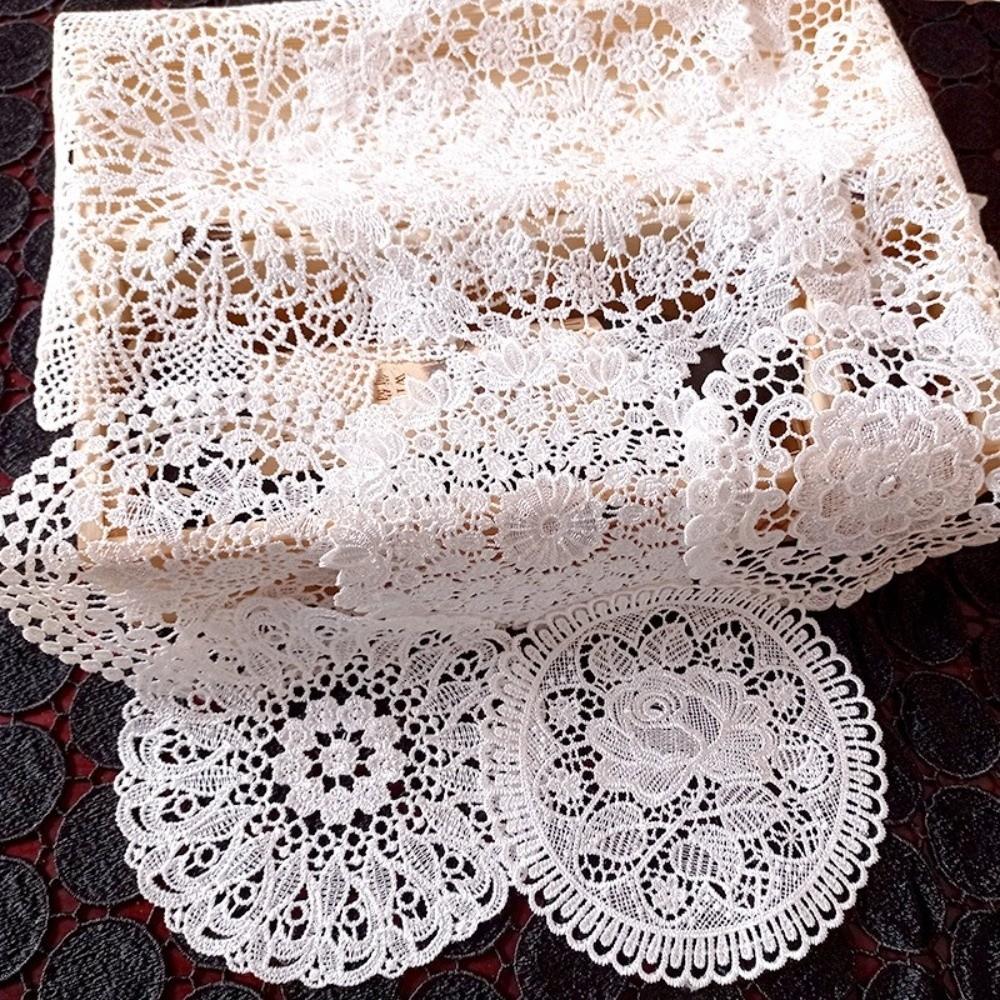 Embroidery Lace Table Cloth Insulated Vase Mat Nordic Style Table Doily Dining Table