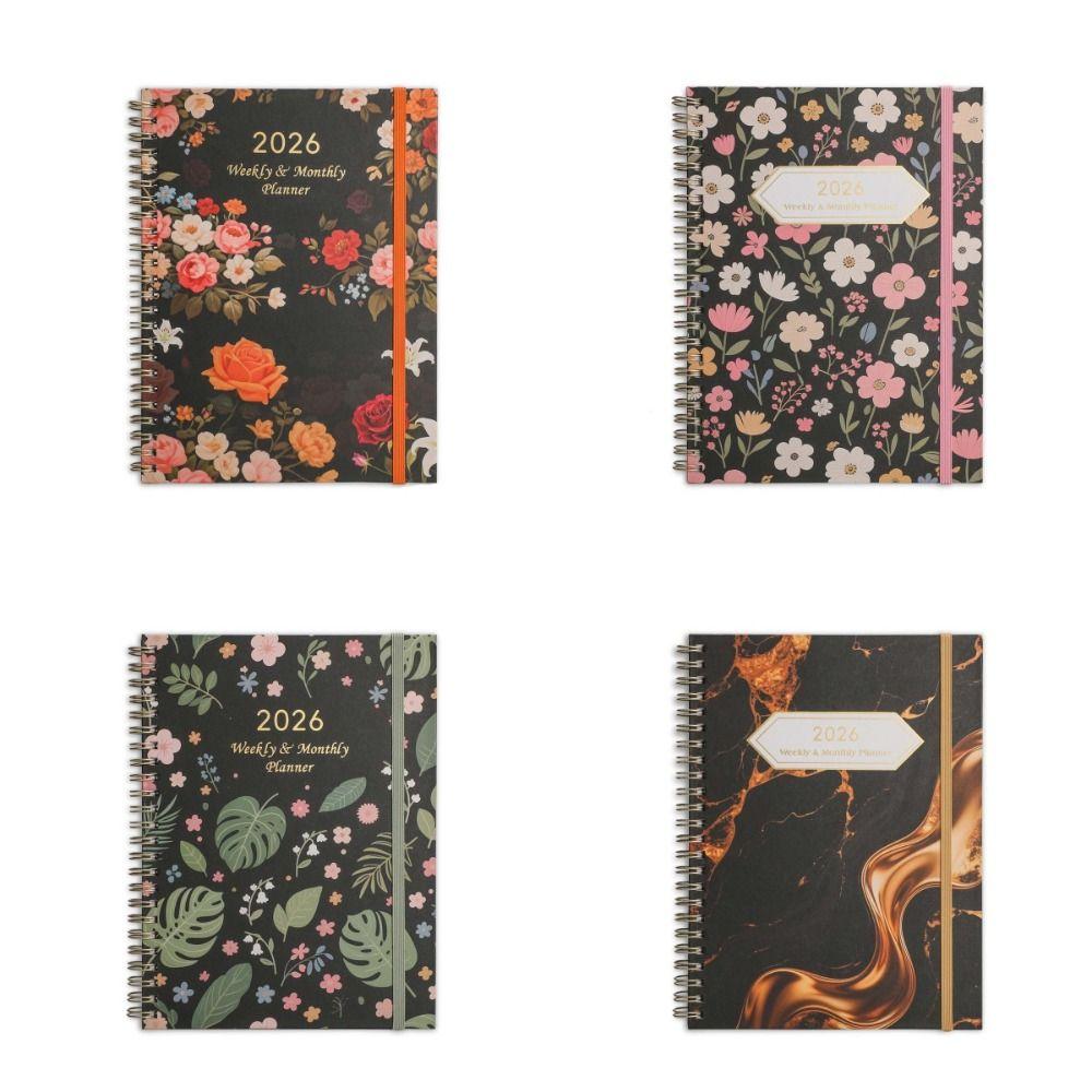 Coil Notebook A5 Weekly Monthly Planner Portable Daily Schedule Book School Office Supplies