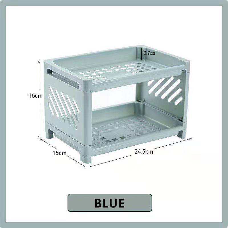 Настольный стеллаж для хранения косметики Стеллаж для хранения Настольный органайзер Стойка для закусок Ящик для хранения мелочей Домашняя кухонная сливная стойка Домашний органайзер
