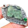 Natural Kambaba Jasper, Diopside Gemstone 925 Sterling Silver Pendant 2.13" s8Q22