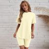 Women's Loose Fit Oversized T-shirt and Slim Shorts Sports Leisure Set