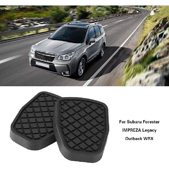 Aramox Brake Pedal Pad Set, 2Pcs Rubber Replacement for FORESTER Impreza Outback for Comfortable Driving
