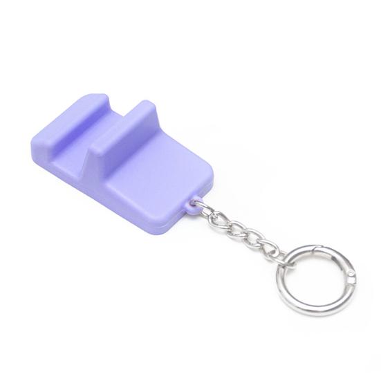 Holder Keychain Pendant Portable Plastic Phone Stand Mini Desk Cellphone