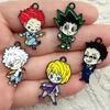10 шт. Милая фигурка HUNTER X HUNTER Брелок для ключей DIY Металлический Ручной работы Сплав Брелок GON·FREECSS Брелок Подарок для фанатов