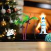 [J] 5 шт. DIY Парк Тропический Лес Поезд Железная Дорога Декор Кукольный Домик Симуляция Кокосовая Пальма Модель Строительство Ландшафт Миниатюрное Дерево